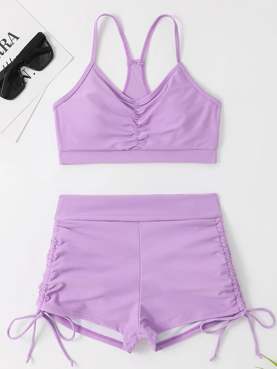 ✨ Buy 1, Get 1 Free | Naiya Drift Two-Piece Shorts Bikini – Effortless Ease Edition