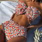 Naiya BloomBandeau Bikini Set – Summer Sunny