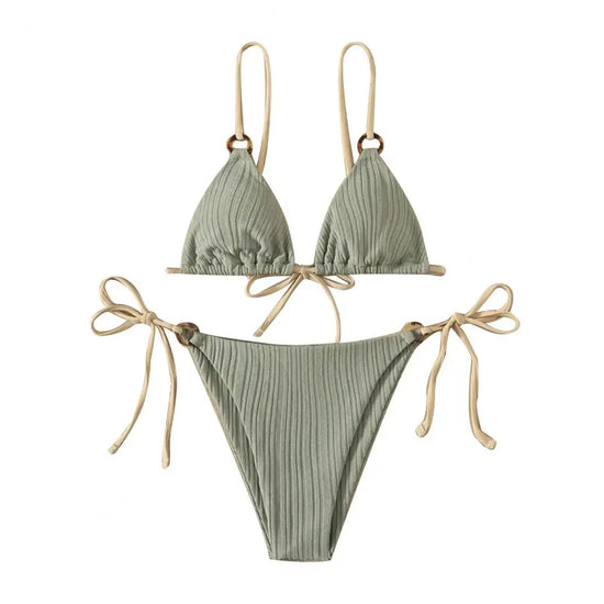 ✨ Buy 1, Get 1 Free | Naiya Duo – Spaghetti Strap Bikini Set