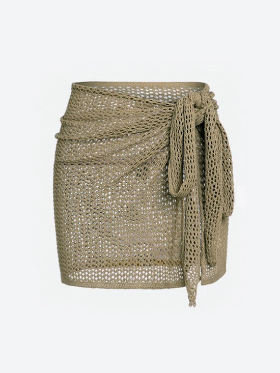 ✨ Buy 1, Get 1 Free | Naiya Solkiss Knitted Skirt – Sand Dune